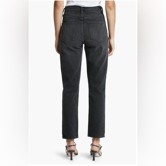 PISTOLA Keaton High Waisted Slim Straight Taurus Denim Jeans In Black Size 27 - Picture 3 of 7